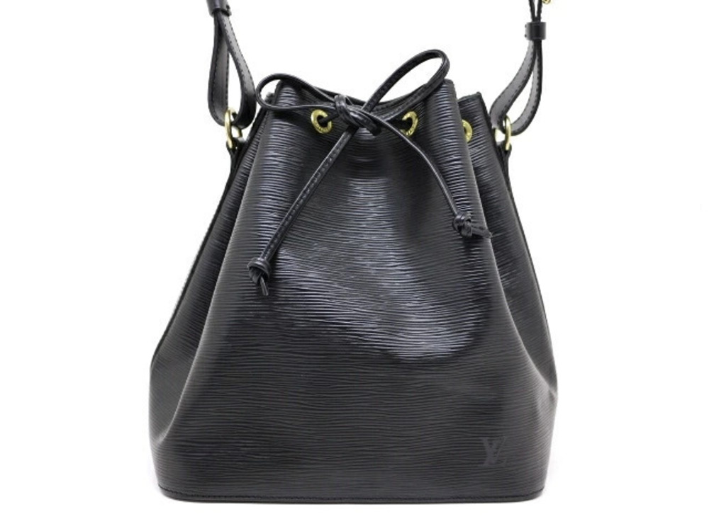 LOUIS VUITTON Noe Shoulder Bag Epi Noir Black